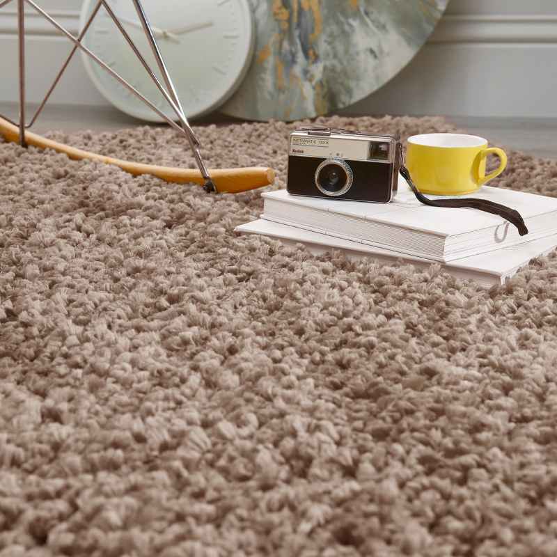 Origins Portland Shaggy Rugs in Natural Brown
