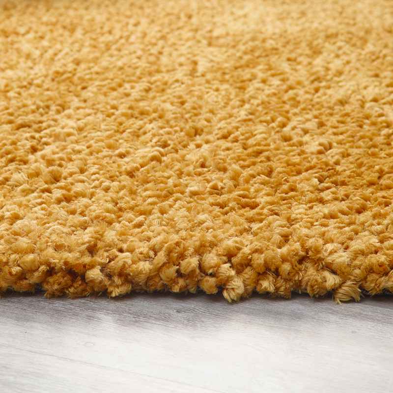 Origins Portland Shaggy Rugs in Ochre Yellow