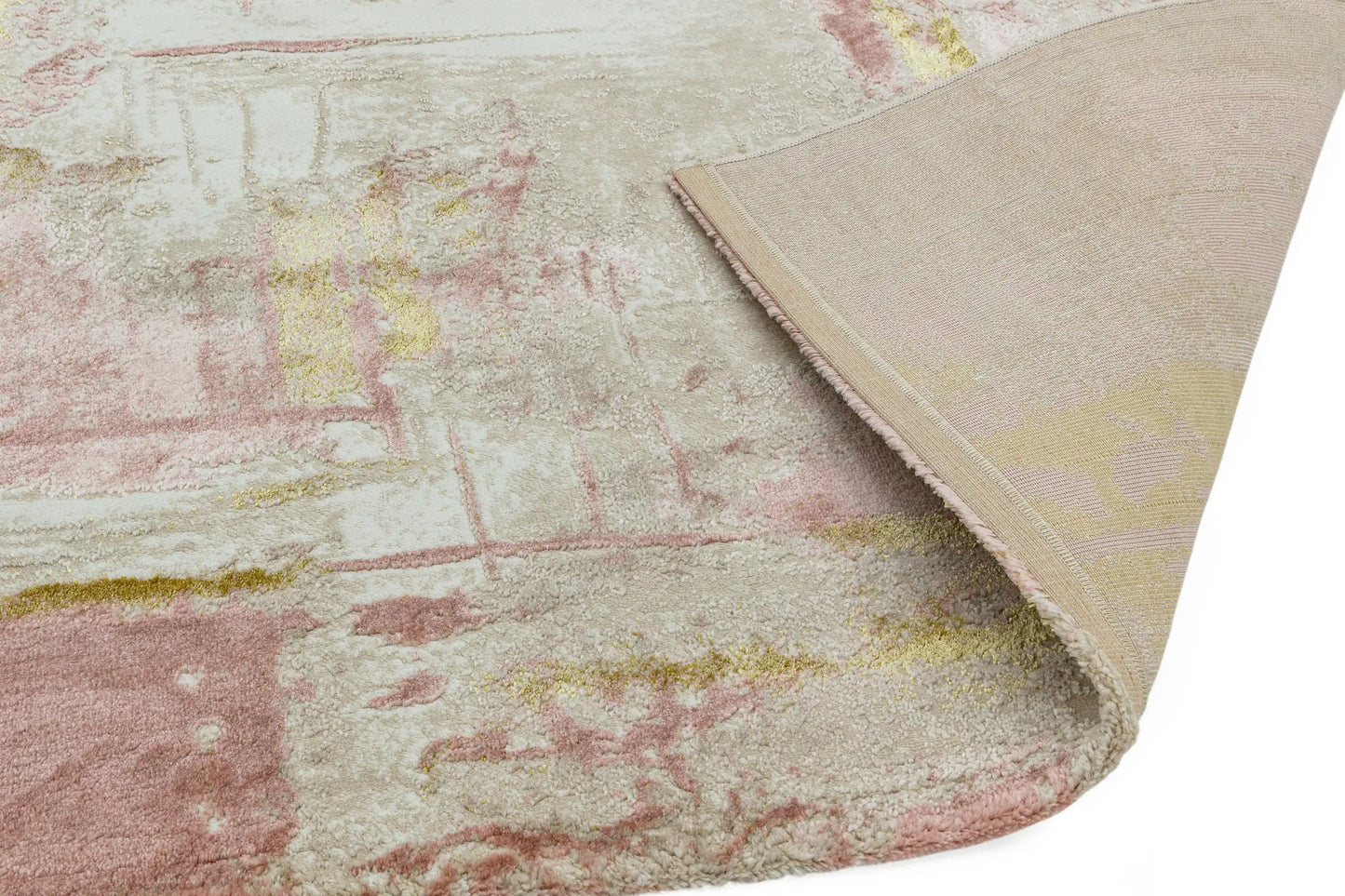 Asiatic orion or01 decor pink Ivory, Multicoloured, Pink Living Room Rug.