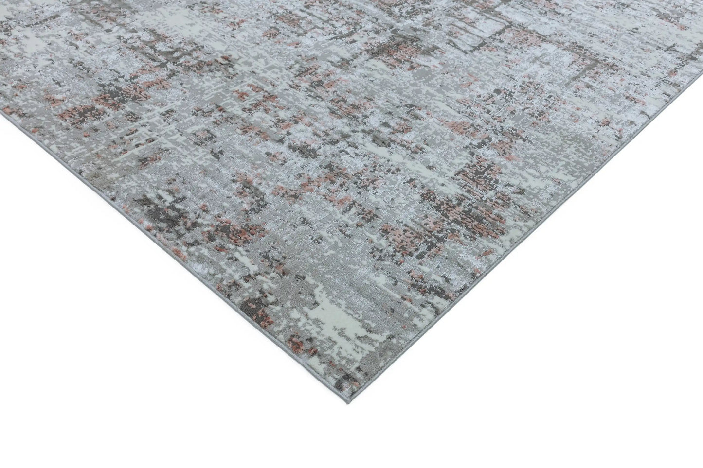 Asiatic orion or06 abstract pink Grey, Pink Living Room Rug.