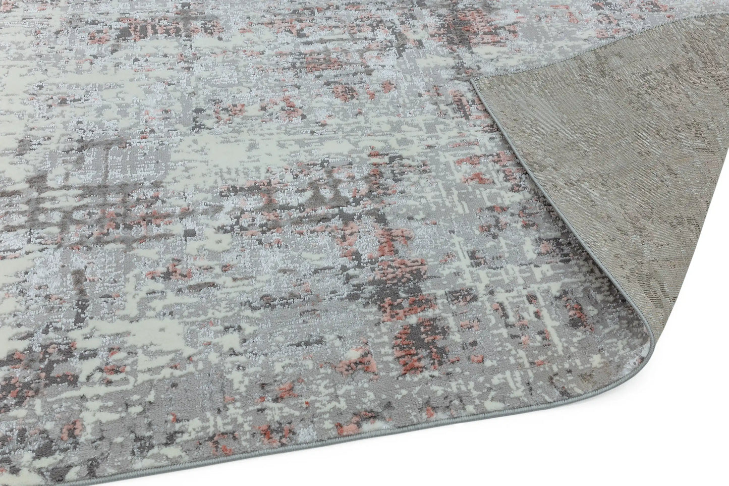 Asiatic orion or06 abstract pink Grey, Pink Living Room Rug.