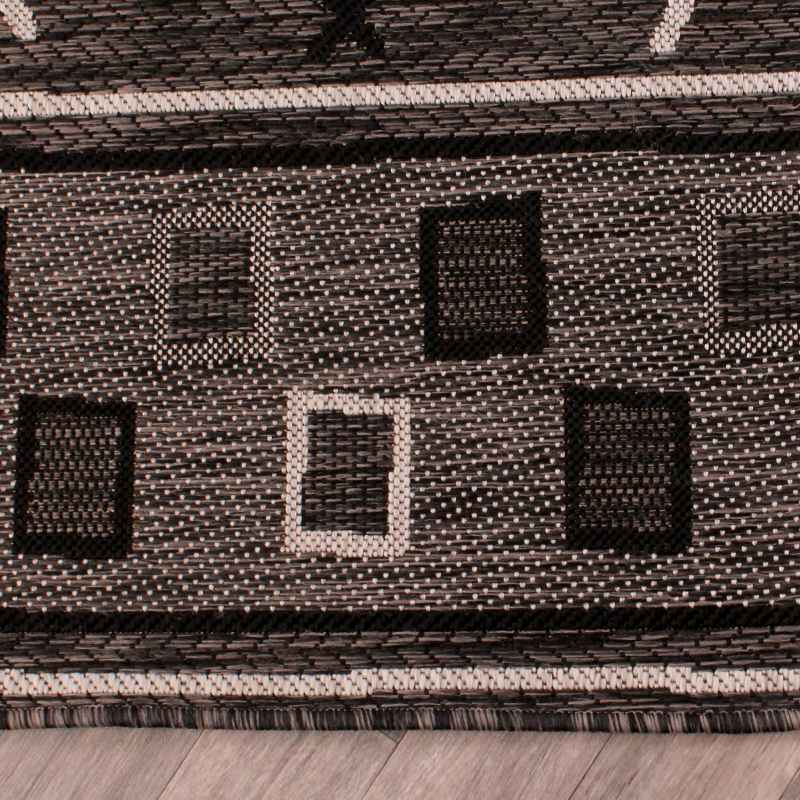 Indoor Outdoor Oasis Rugs in Charcoal by Rugstyle