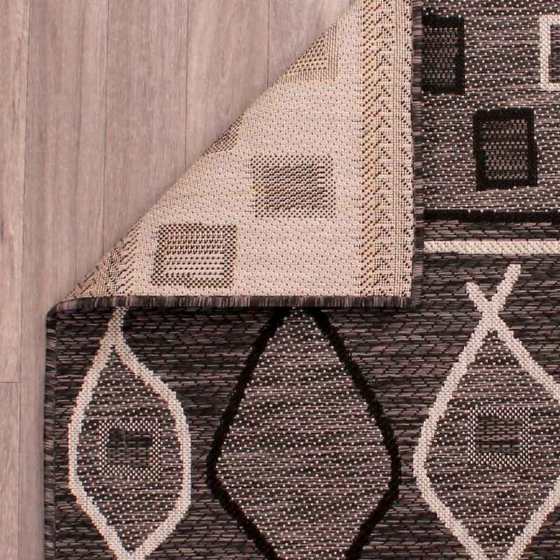 Indoor Outdoor Oasis Rugs in Charcoal by Rugstyle
