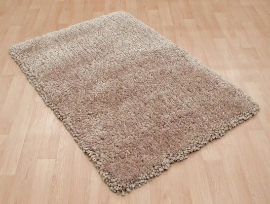 Asiatic asiatic spiral sand Brown, Beige Living Room Shaggy Rug.