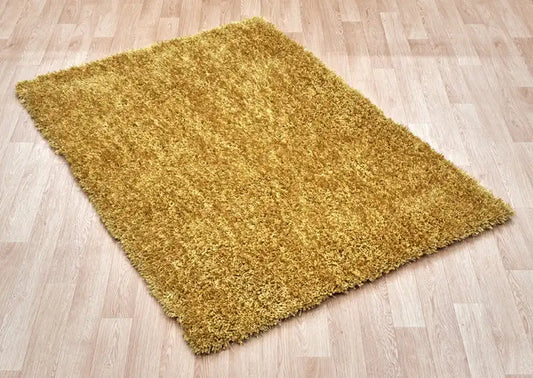 Asiatic diva yellow Yellow Living Room Shaggy Rug.