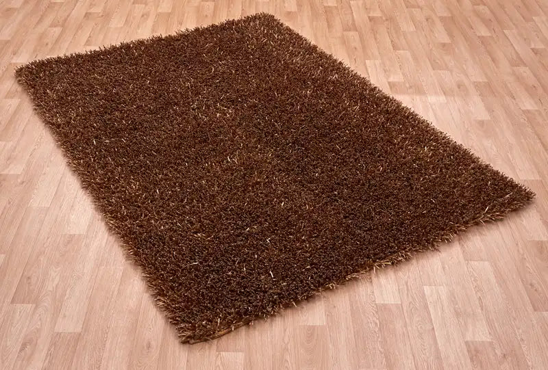 Asiatic metallica metallica bronze Brown Shaggy Rug.