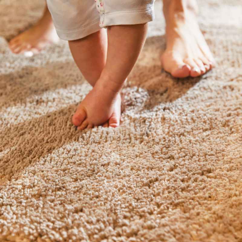 Luxe Tapi Premium Washable Rug in Stone Beige