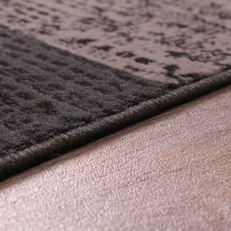 Patch Block Rugs in Black by Rugstyle