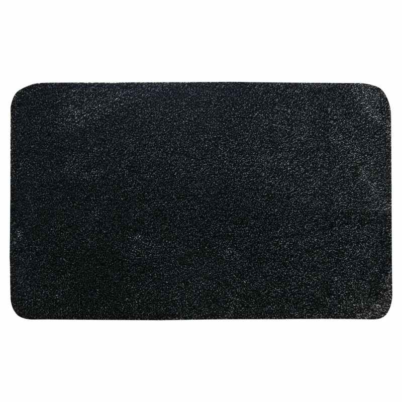 Plain Washable Doormat in Graphite Grey