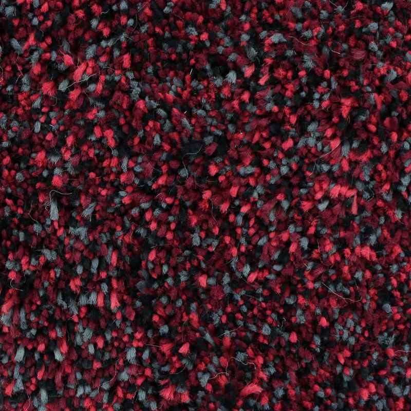 Plain Washable Doormat in Red