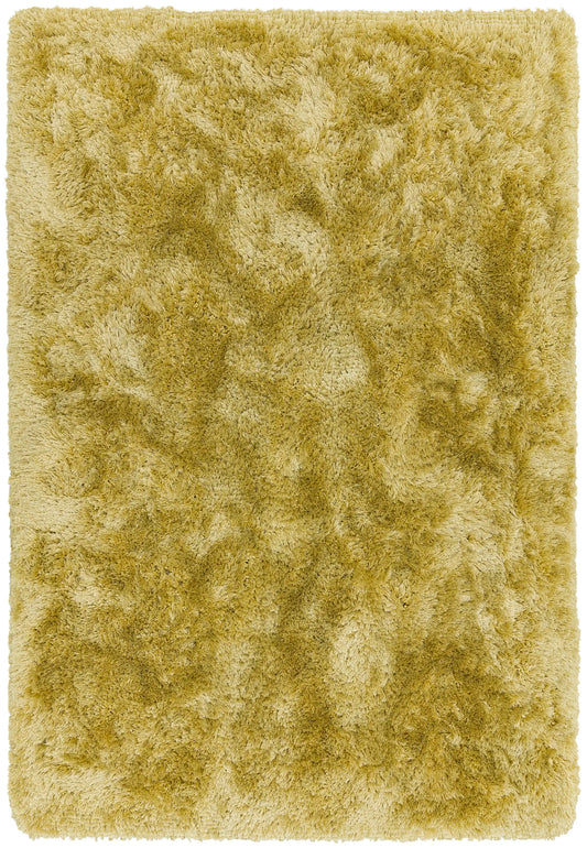 Asiatic plush yellow Yellow Living Room Shaggy Rug.