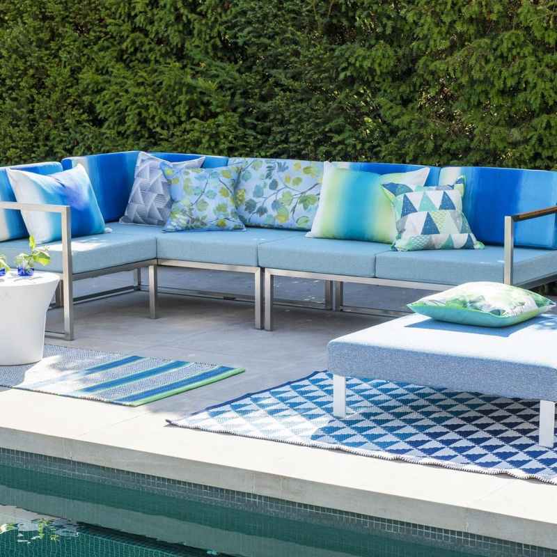 Pompano Rugs in Colbalt by Designers Guild