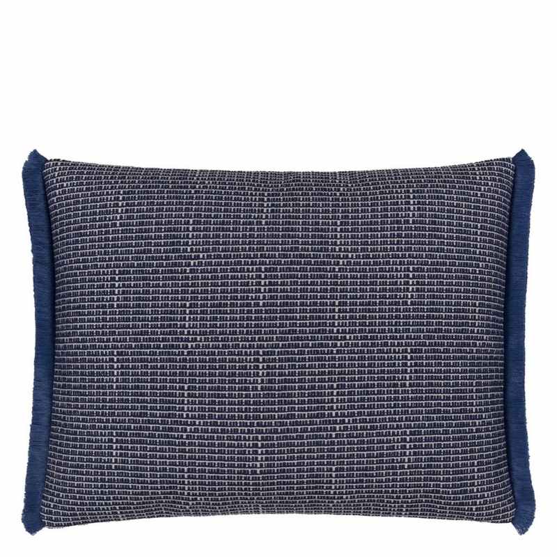 Pompano Indoor Outdoor Cushion By Designers Guild in Indigo Blue