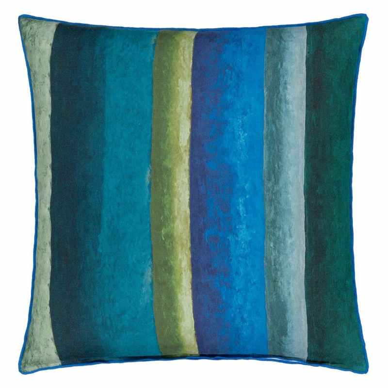 Porcelaine de Chine Floral Cushion By Designers Guild in Cobalt Blue
