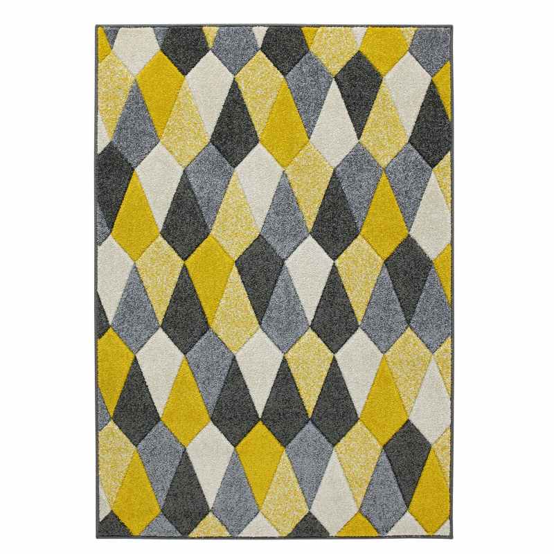 Portland Rugs 1290 E in Grey ochre