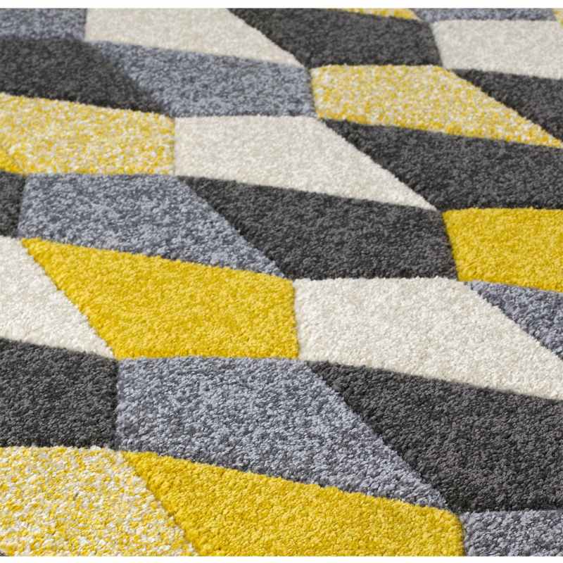 Portland Rugs 1290 E in Grey ochre