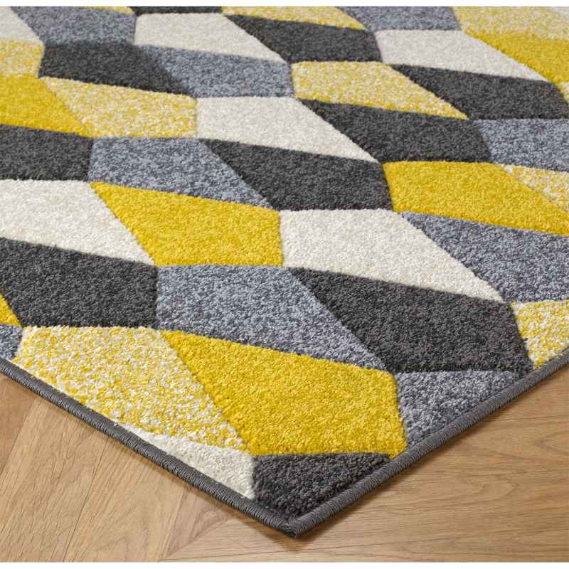 Portland Rugs 1290 E in Grey ochre