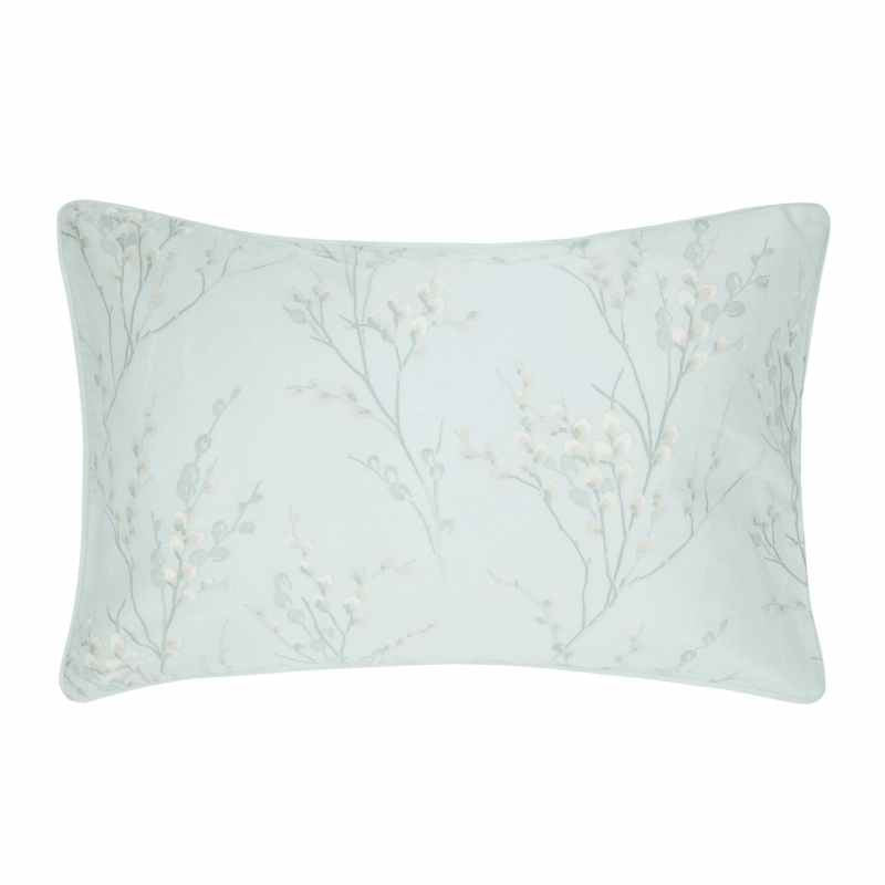 Pussy Willow Cotton Bedding Set by Laura Ashley in Duckegg Blue
