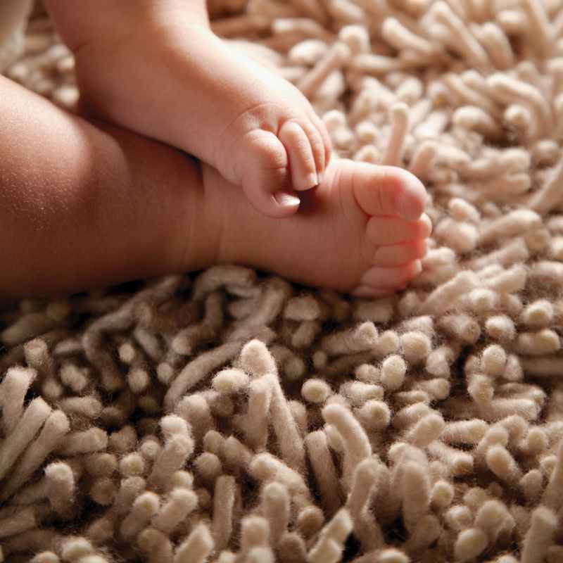 Imperial Shaggy Wool Rugs in Oyster