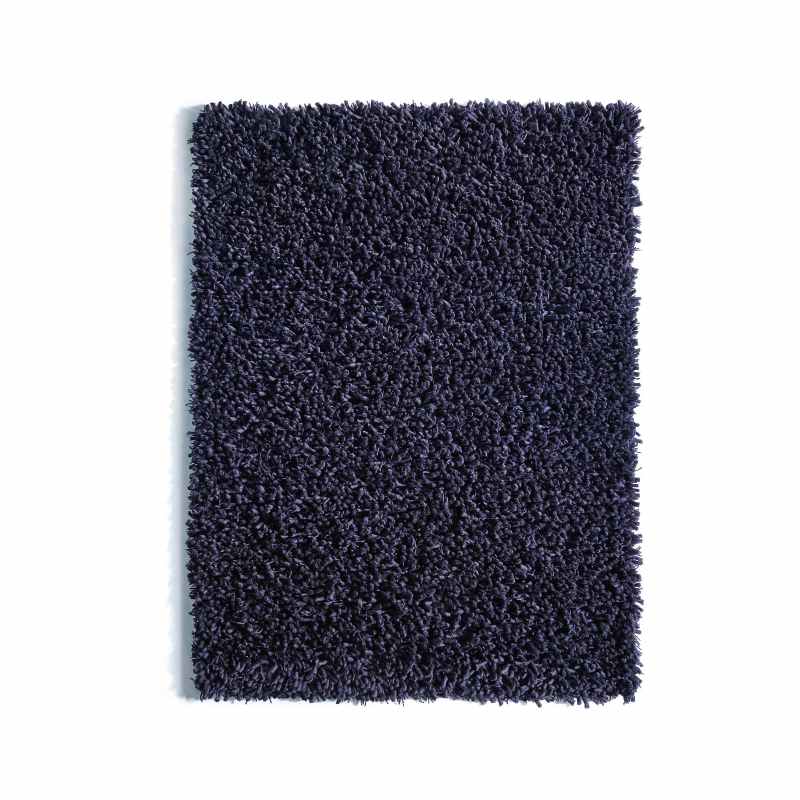 Maine Shaggy Wool Rugs in Midnight
