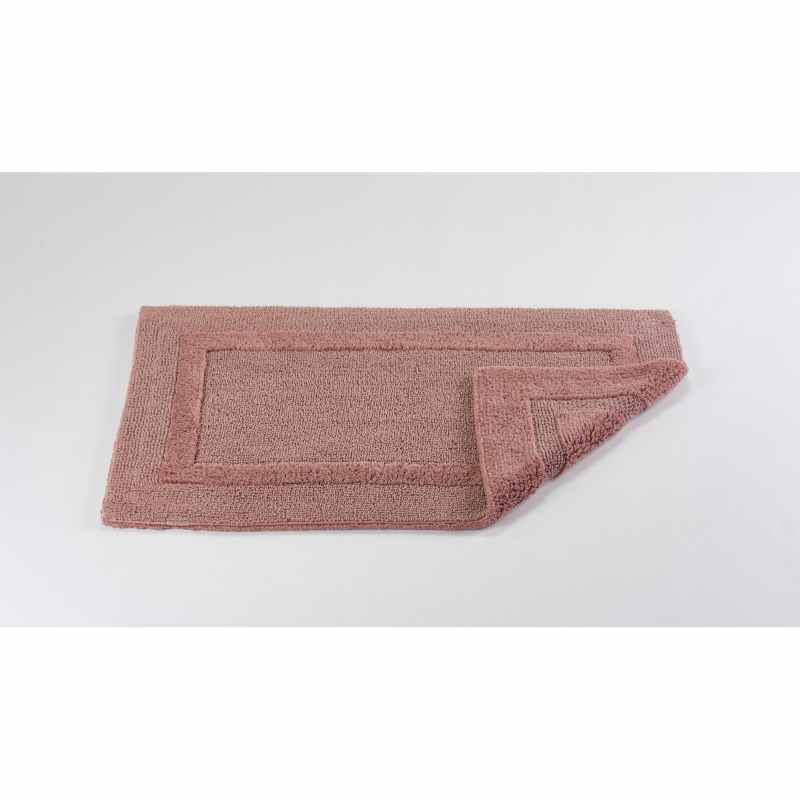Reversible Bath Mat 515 by Designer Abyss & Habidecor in Rosette Red