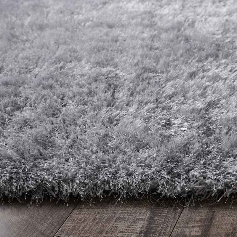 Ritzy Shaggy Rug by Origins in Silver Grey