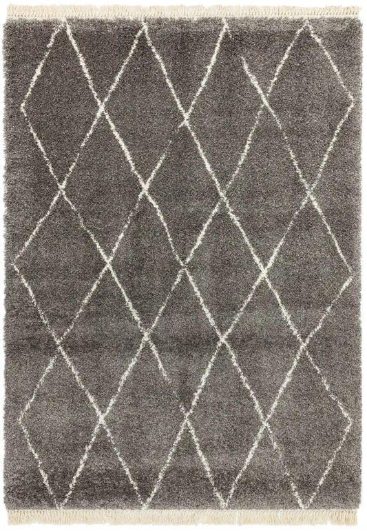 Asiatic rocco rc07 grey Grey Living Room Geometric Rug.