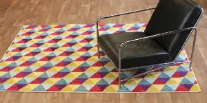 Asiatic colores modern rugs 07 Multicoloured Living Room Rug.