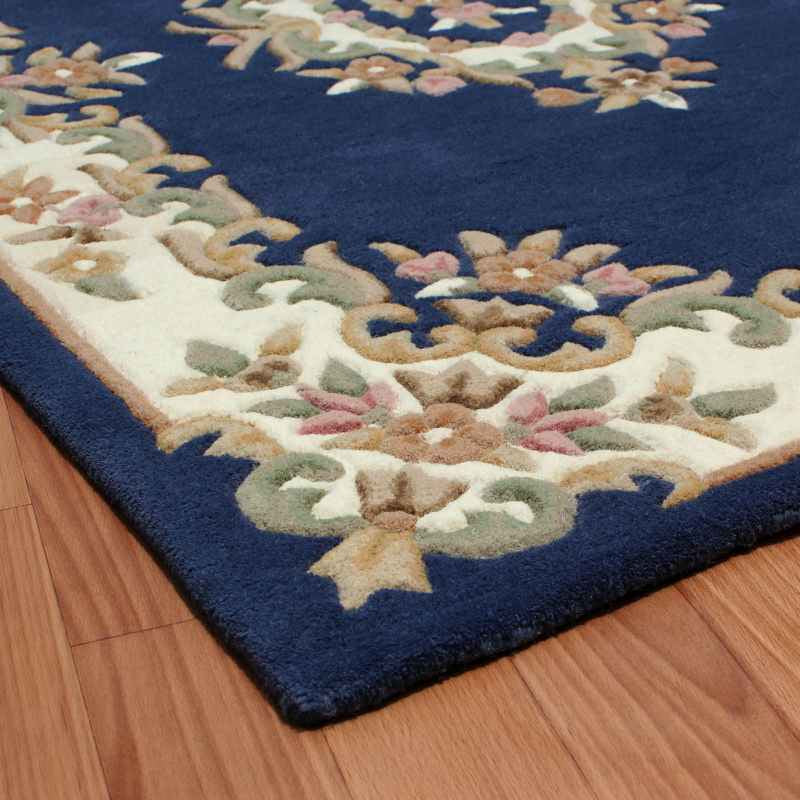 Royal Aubusson Traditional Wool rugs in Blue