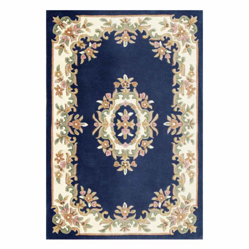 Royal Aubusson Traditional Wool rugs in Blue