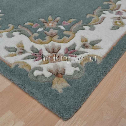 Royal Aubusson Traditional Wool rugs in Green