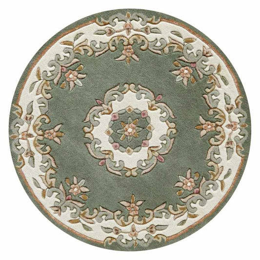 Royal Aubusson Circular rugs in Green