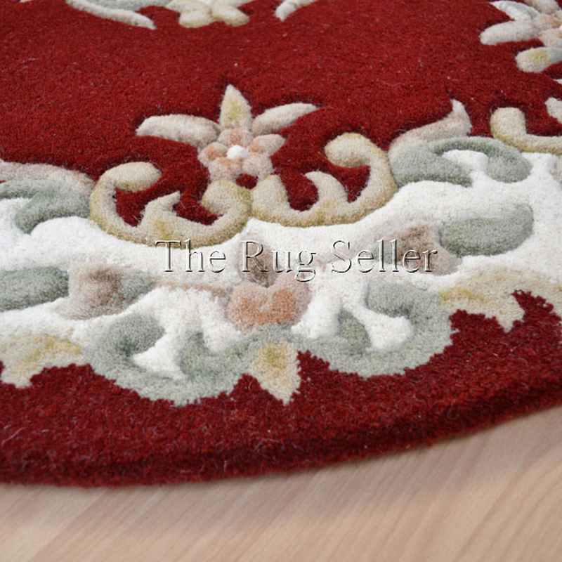 Royal Aubusson Circular rugs in Red
