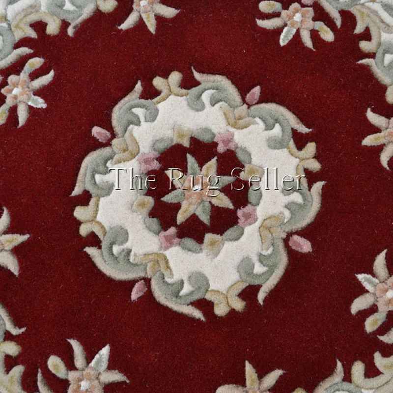 Royal Aubusson Circular rugs in Red