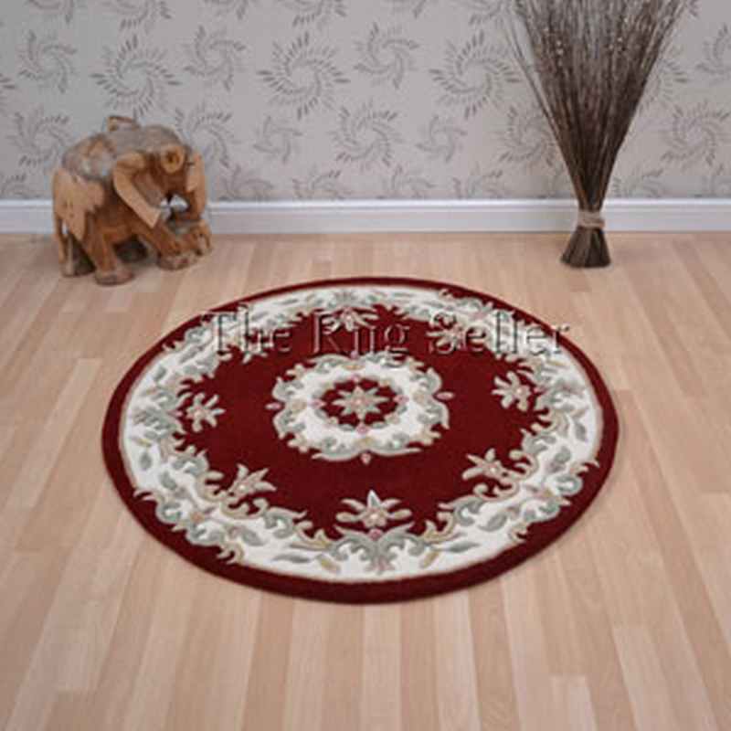 Royal Aubusson Circular rugs in Red