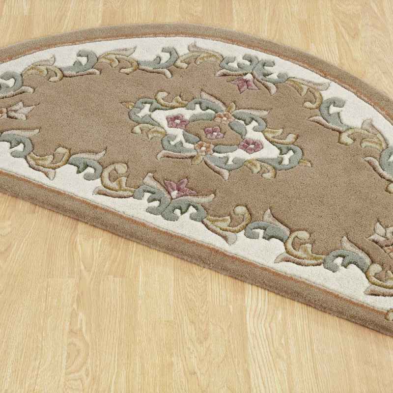 Royal Aubusson Half Moon rugs in Beige