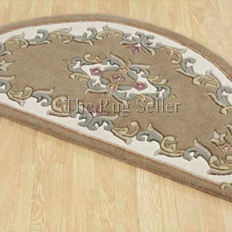 Royal Aubusson Half Moon rugs in Beige