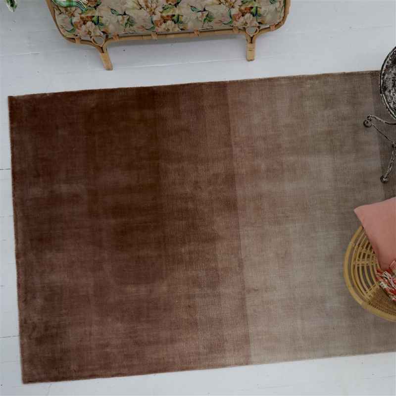 Savoie Plain Ombre Rug by Designers Guild in Cameo Pink