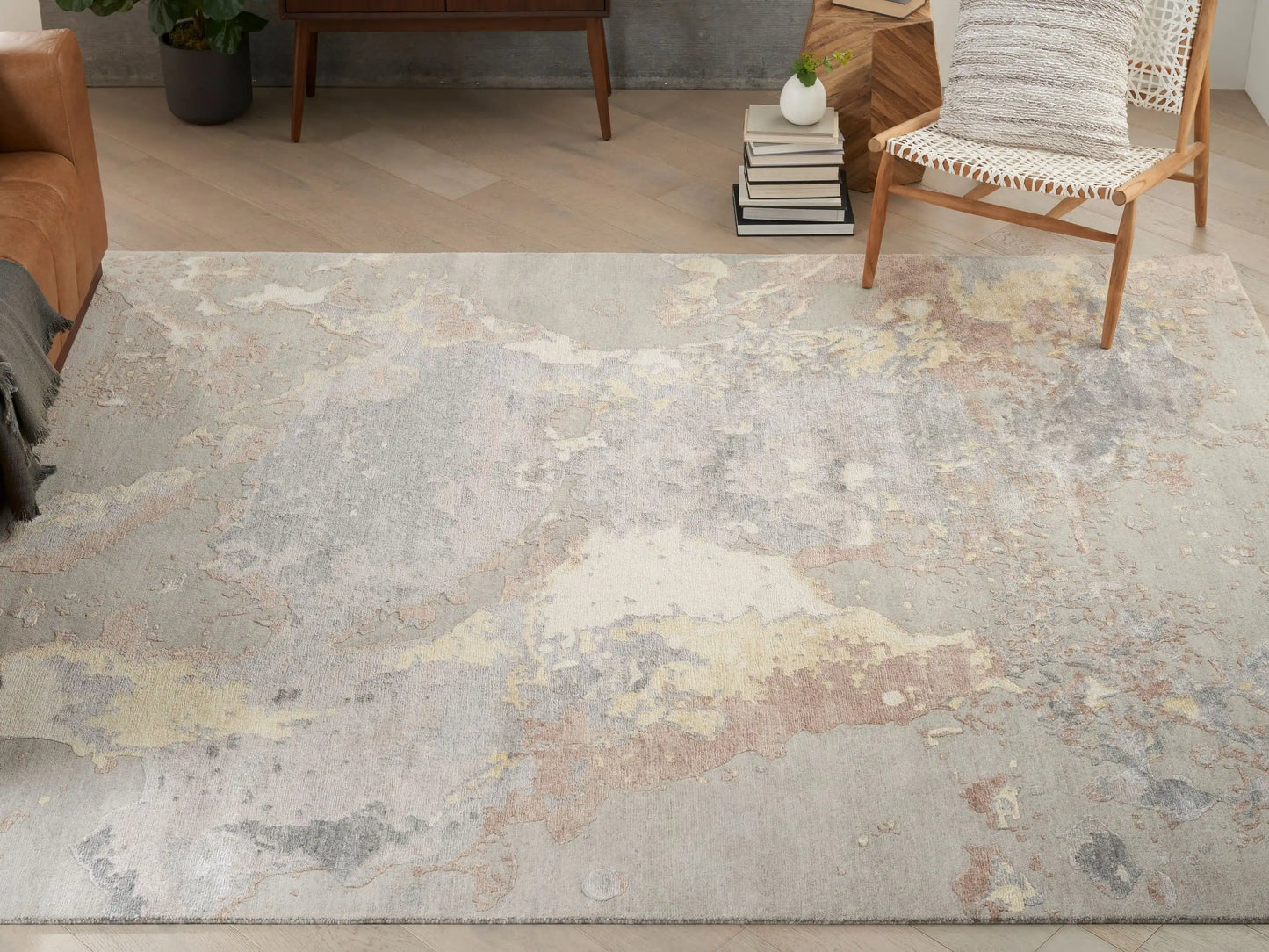 Silk Shadows SHA20 Silver Rug RS