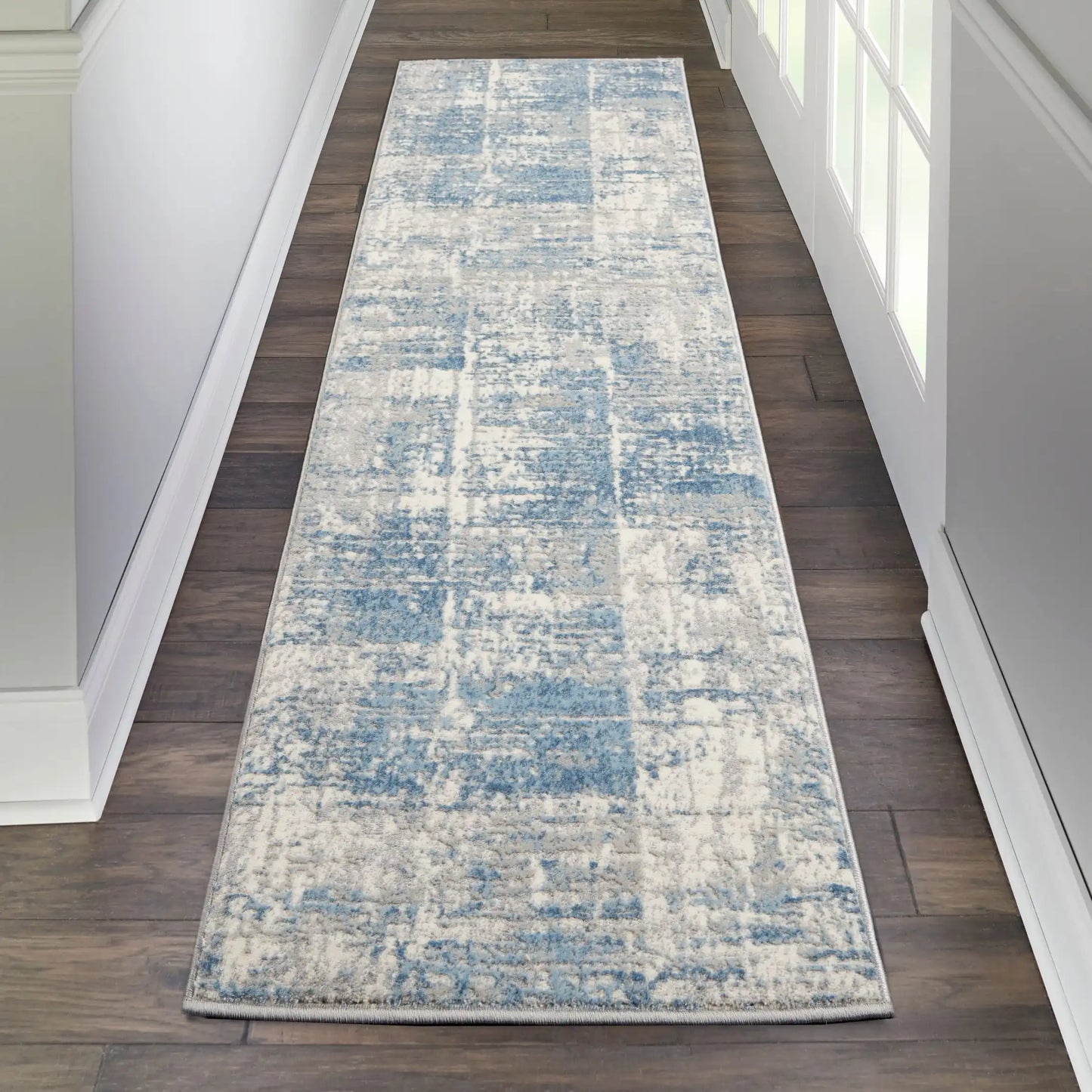 Solace SLA02 Ivory Grey Blue Rug RS