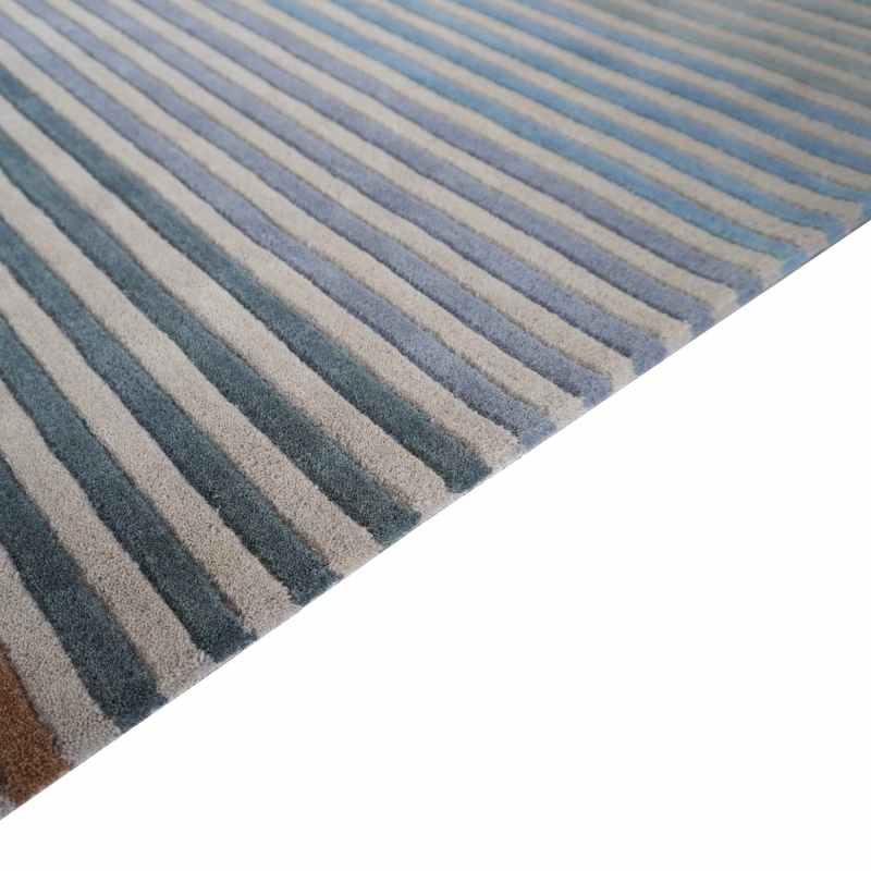 Spectrum Winter Modern Wool Striped Runner Rugs in Multi