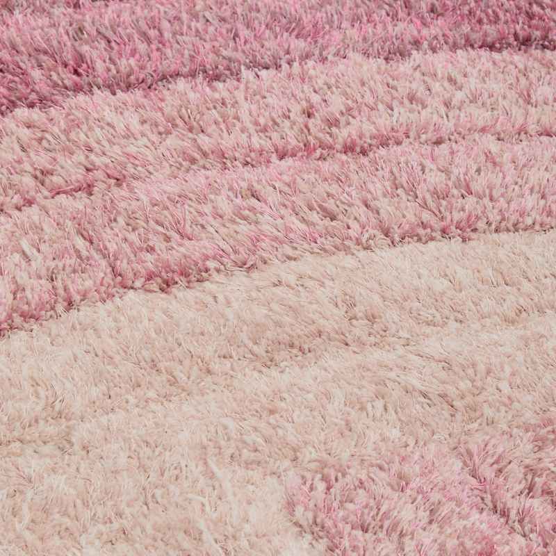 Stella 3D Shaggy Abstract Modern Rugs in Purple