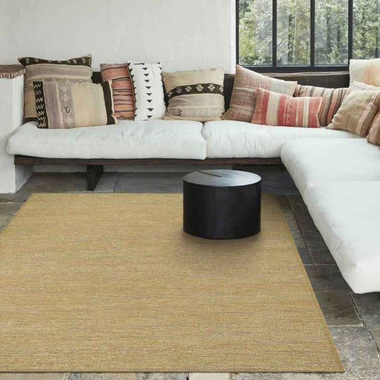 San Rocco 89001 2003 Indoor Outdoor Flatweave Rug in Gold