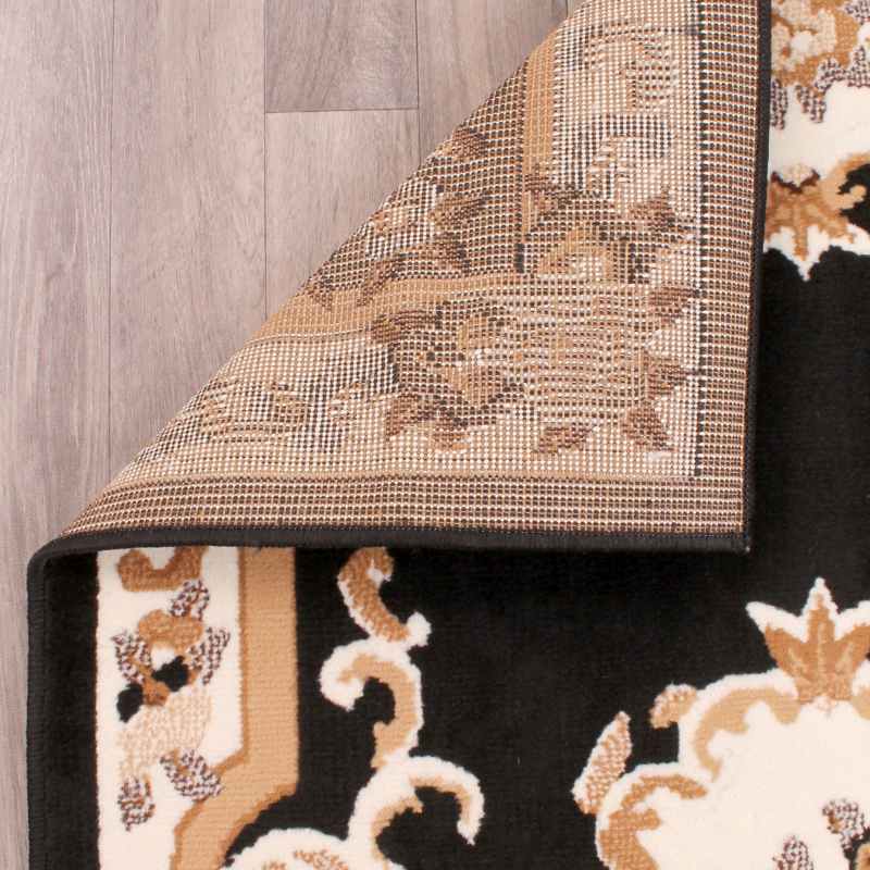 Sandringham Rugs in Black by Rugstyle