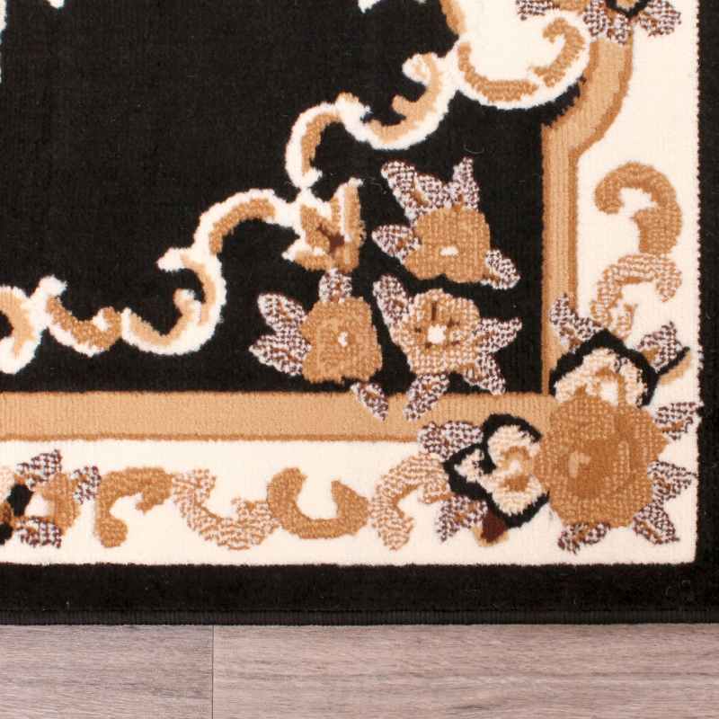 Sandringham Rugs in Black by Rugstyle
