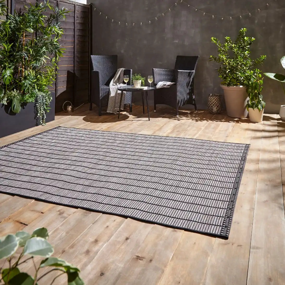Santa Monica A041 Black Rug RS