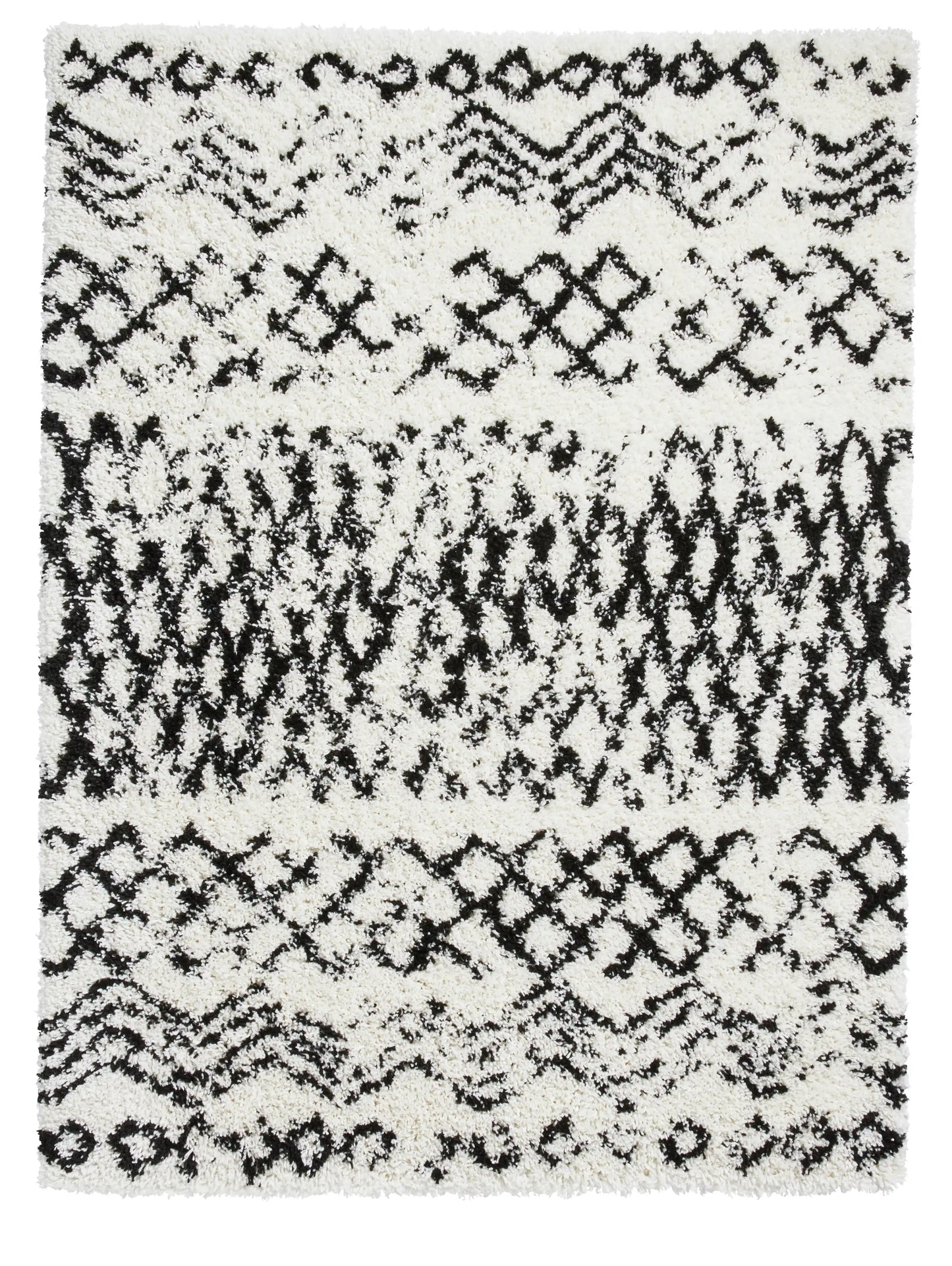 Scandi Berber G271 White Black Rug RS