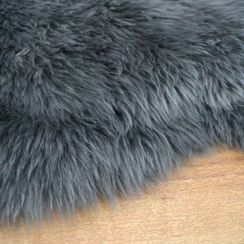 SHEEPSKIN RUGS - NEW ZEALAND QUALITY DARK GREY