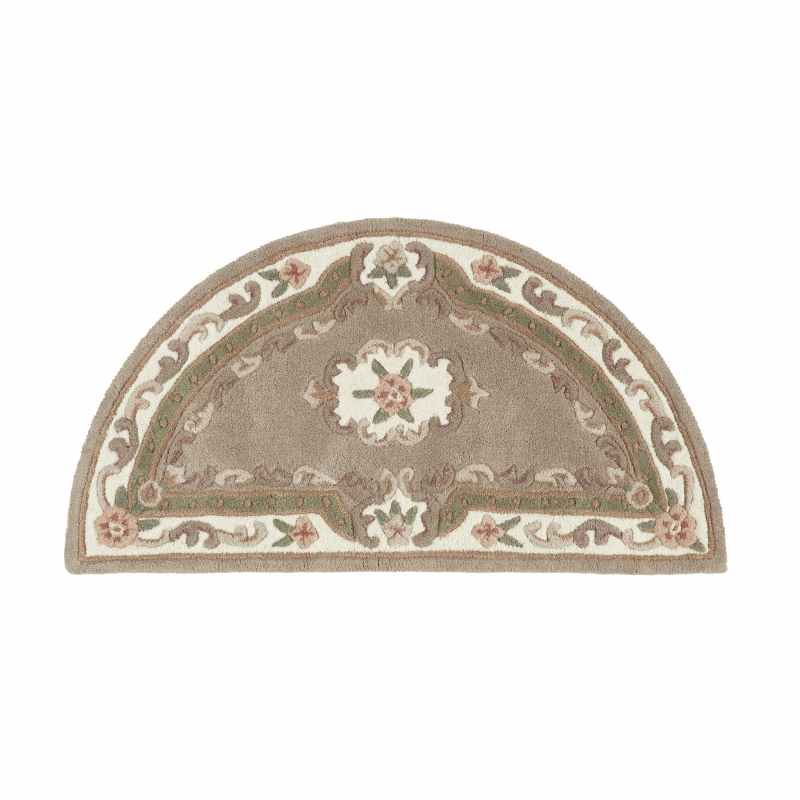 Shensi Traditional Half Moon Rugs in Beige