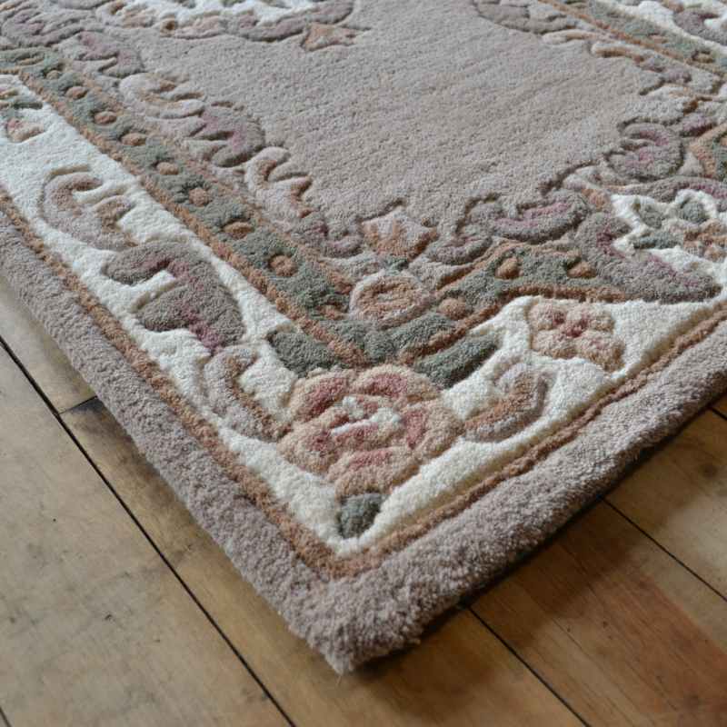 Shensi Traditional Wool Runner in Beige